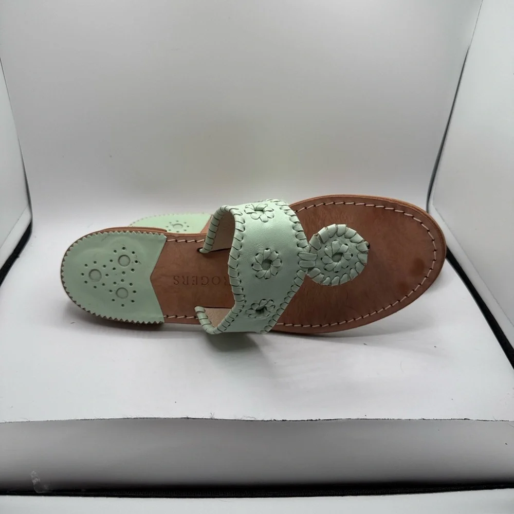 Jack Rogers Women's Light Green Sandals - Picture 4 of 8